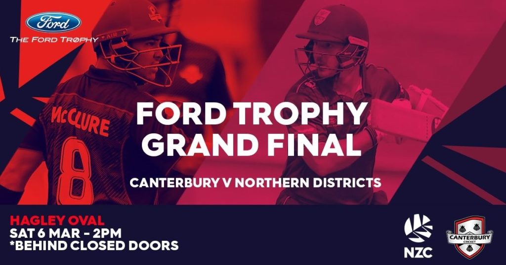 Ford Trophy Grand Final 6th March 2021 - Hagley Oval