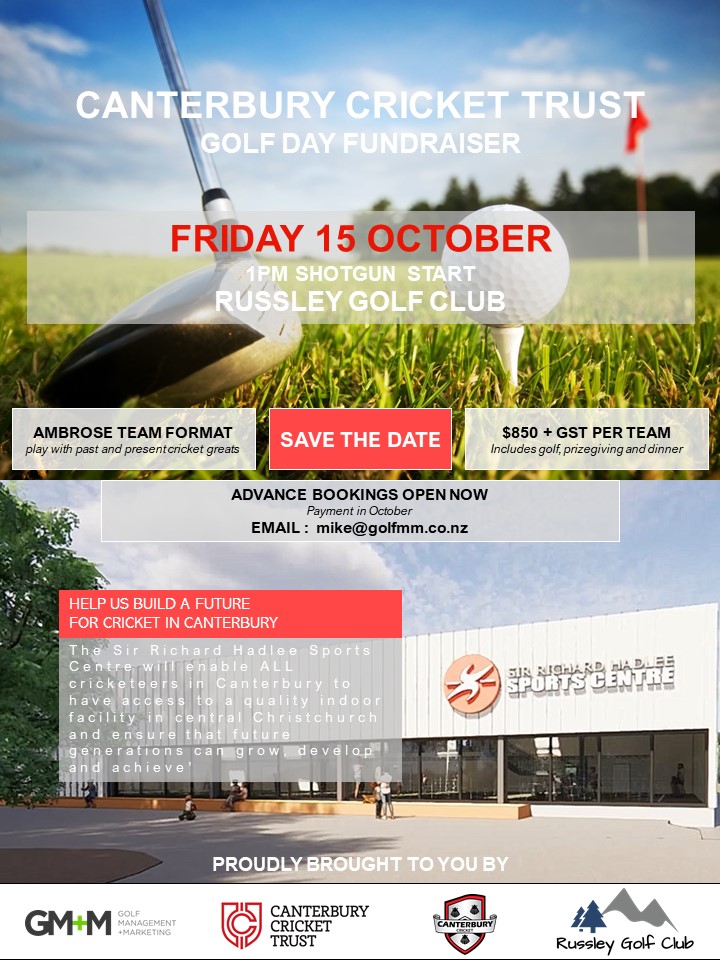 Hagley Oval and CCT GOLF DAY FUNDRAISER