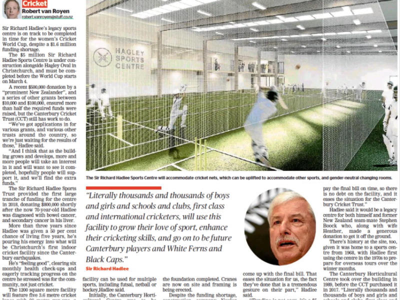 Sir Richard Hadlee Sports Centre Sir Richard Hadlee Sports Centre