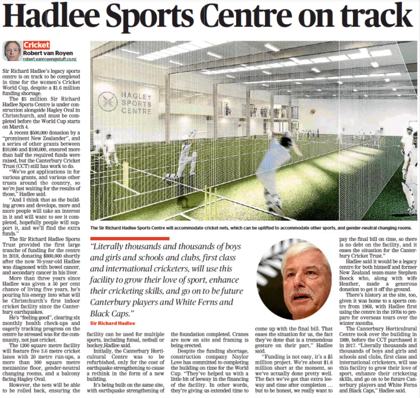 Sir Richard Hadlee Sports Centre