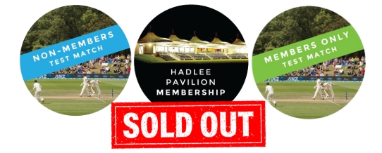 Hadlee Pavilion Match Passes and 24/25 Memberships – SOLD OUT!