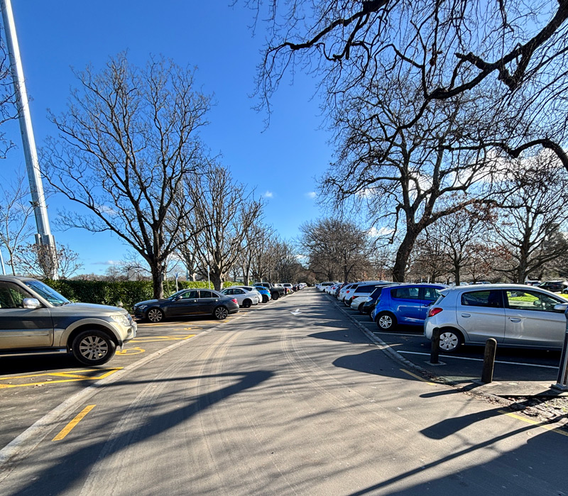 Hagley Oval carparks
